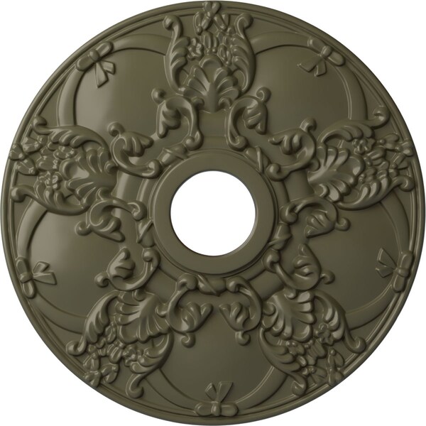Ekena Millwork Norwich Ceiling Medallion (Fits Canopies up to 4 1/2"), 18"OD x 3 1/2"ID x 1 3/8"P, Painted Turtle CM18NOPTF - main